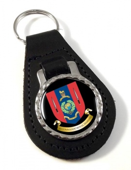 45 Commando Royal Marines Leather Key Fob