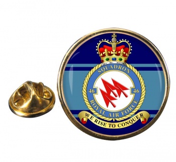 No. 46 Squadron (Royal Air Force) Round Pin Badge
