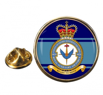 No. 4624 Movements Squadron RAuxAF Round Pin Badge