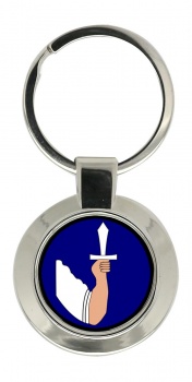 4th (Western) Brigade (Ireland) Chrome Key Ring