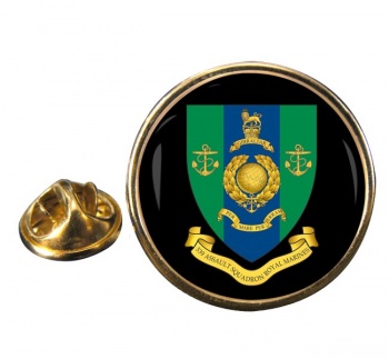 539 Assault Squadron Royal Marines Round Pin Badge
