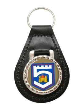 5th Infantry Battalion (Ireland) Leather Key Fob