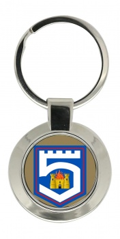 5th Infantry Battalion (Ireland) Chrome Key Ring