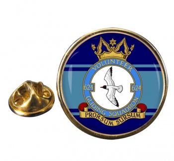 624 Volunteer Gliding Squadron Chivenor Round Pin Badge