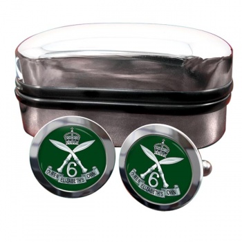 6th Queen Elizabeth's Own Gurkha Rifles (British Army) Round Cufflinks