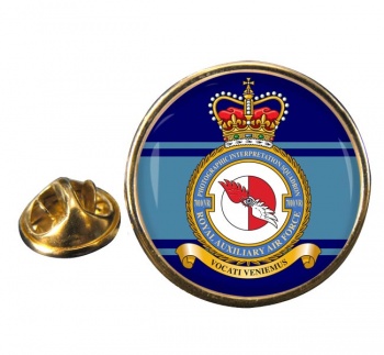 No. 7010 Photographic Interpretation Squadron RAuxF Round Pin Badge