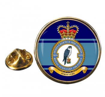 No. 7630 Intelligence Squadron RAuxAF Round Pin Badge