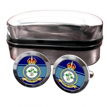 No. 7 Flying Training School (Royal Air Force) Round Cufflinks