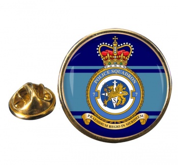No. 7 Police Squadron (Royal Air Force) Round Pin Badge