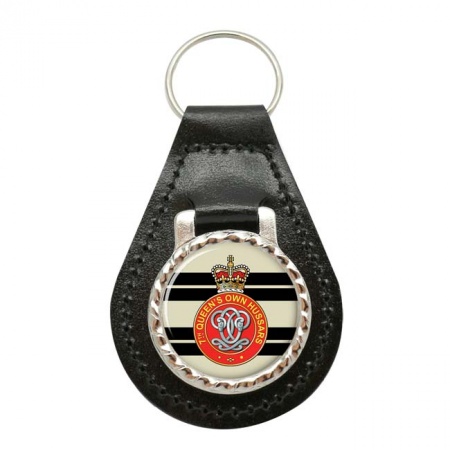 7th Queen's Own Hussars, British Army Leather Key Fob