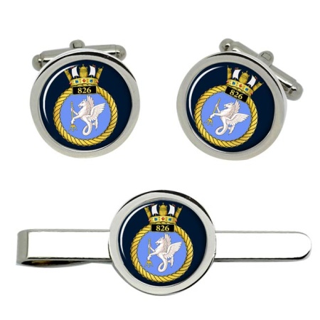 826 Naval Air Squadron, Royal Navy Cufflink and Tie Clip Set