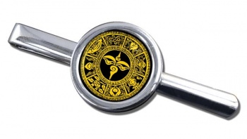 Ashtamangala 8 Auspicious Symbols Tie Clip