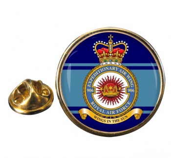 No. 906 Expeditionary Air Wing (Royal Air Force) Round Pin Badge
