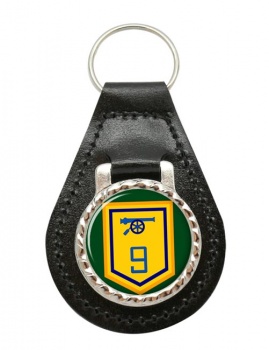 9 Field Artillery Regiment (Ireland) Leather Key Fob