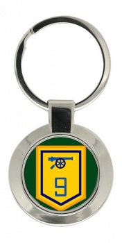 9 Field Artillery Regiment (Ireland) Chrome Key Ring