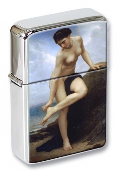 After the Bath by Bouguereau Flip Top Lighter