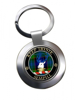 Sempill Scottish Clan Chrome Key Ring