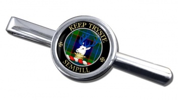 Sempill Scottish Clan Round Tie Clip