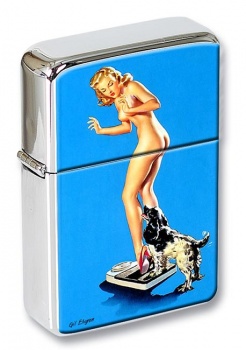 Pleasing Discovery Pin-up Girl Flip Top Lighter