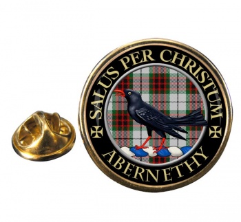 Abernethy Scottish Clan Round Pin Badge