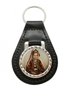 A Bethlehem Girl Leather Key Fob