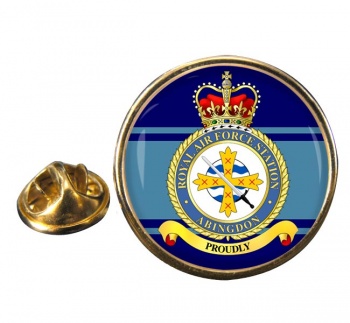 RAF Station Abingdon Round Pin Badge
