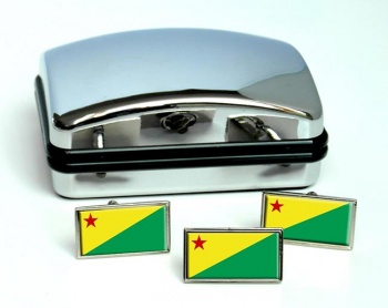 Acre (Brazil) Flag Cufflink and Tie Pin Set