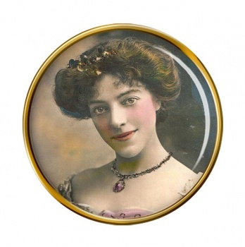 Ada Reeve, Edwardian Actress Round Pin Badge