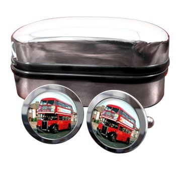 AEC RT Bus Round Cufflinks