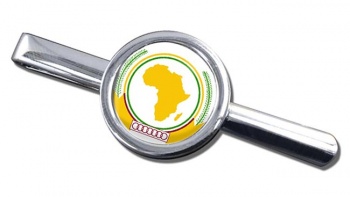 African-Union Round Tie Clip