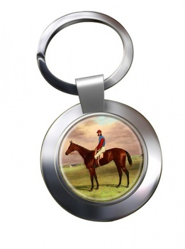 Bay Filly Agility by H. Hall Chrome Key Ring