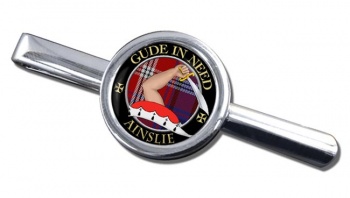 Ainslie Scottish Clan Round Tie Clip