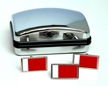 Ajman UAE Flag Cufflink and Tie Pin Set