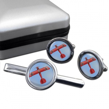 Albatros DIII Cufflink and Tie Clip Set