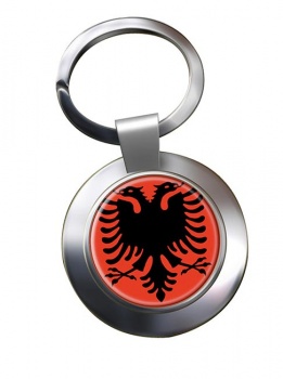 Albania Metal Key Ring