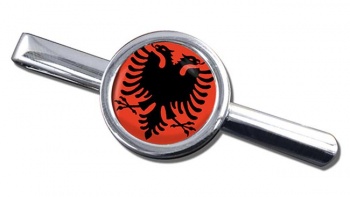 Albania Round Tie Clip
