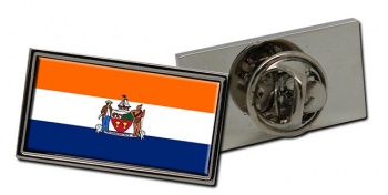 Albany NY Flag Pin Badge