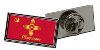 Albuquerque NM Flag Pin Badge