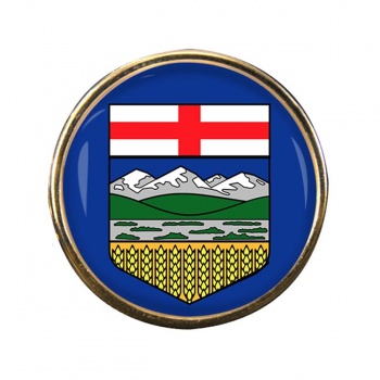 Alberta (Canada) Round Pin Badge