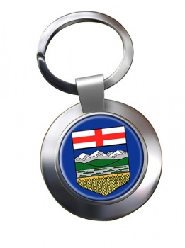Alberta (Canada) Metal Key Ring