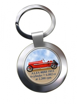 ALFA 40-60 1913 Sports Car Chrome Key Ring