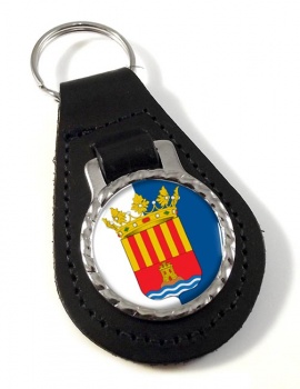 Alicante (Spain) Leather Key Fob