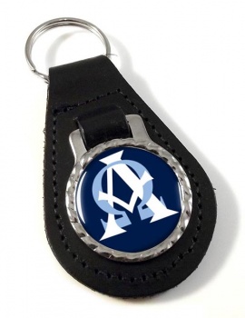 Alpha Omega Leather Key Fob