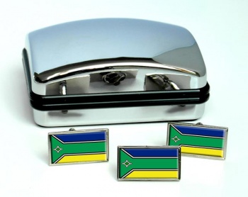 Amapá (Brazil) Flag Cufflink and Tie Pin Set