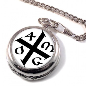 AMDG ad majorem Dei gloriam Pocket Watch