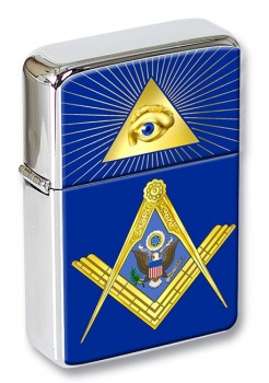 American Masons Masonic Flip Top Lighter