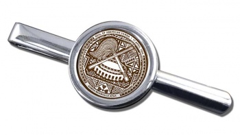 American Samoa Round Tie Clip