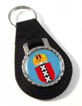 Amsterdam (Netherlands) Leather Key Fob