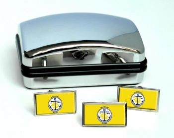 Anchorage AK Flag Cufflink and Tie Pin Set