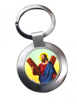 St. Andrew the Apostle Chrome Key Ring